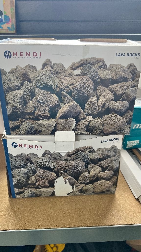 Nieuwe lavastenen middelgroot voor BBQ en grill – 3 liter, Ophalen, Nieuw, Hendi