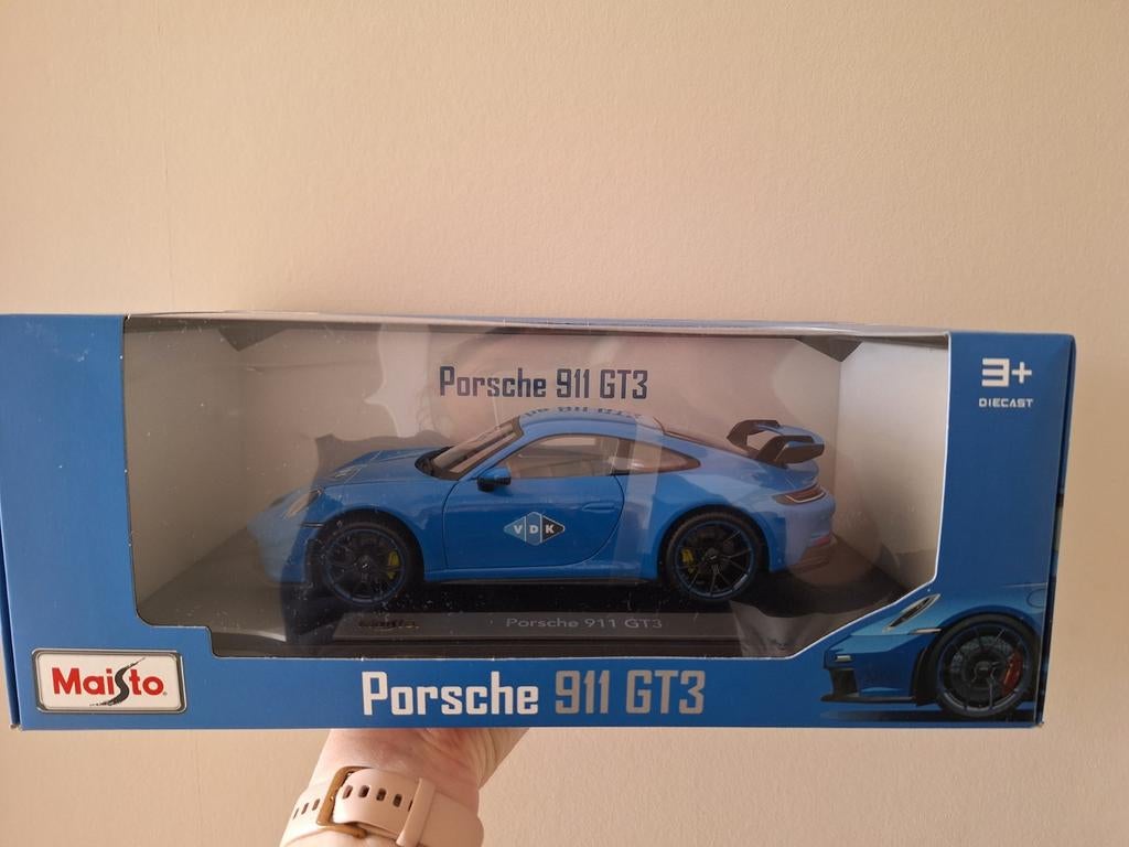 Maisto Porsche 911 GT3 miniatuur, Ophalen of Verzenden
