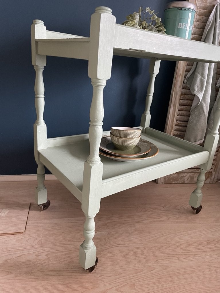 Brocante serveerwagen, drankentrolley of leuk koffiehoekje, Ophalen, Gebruikt