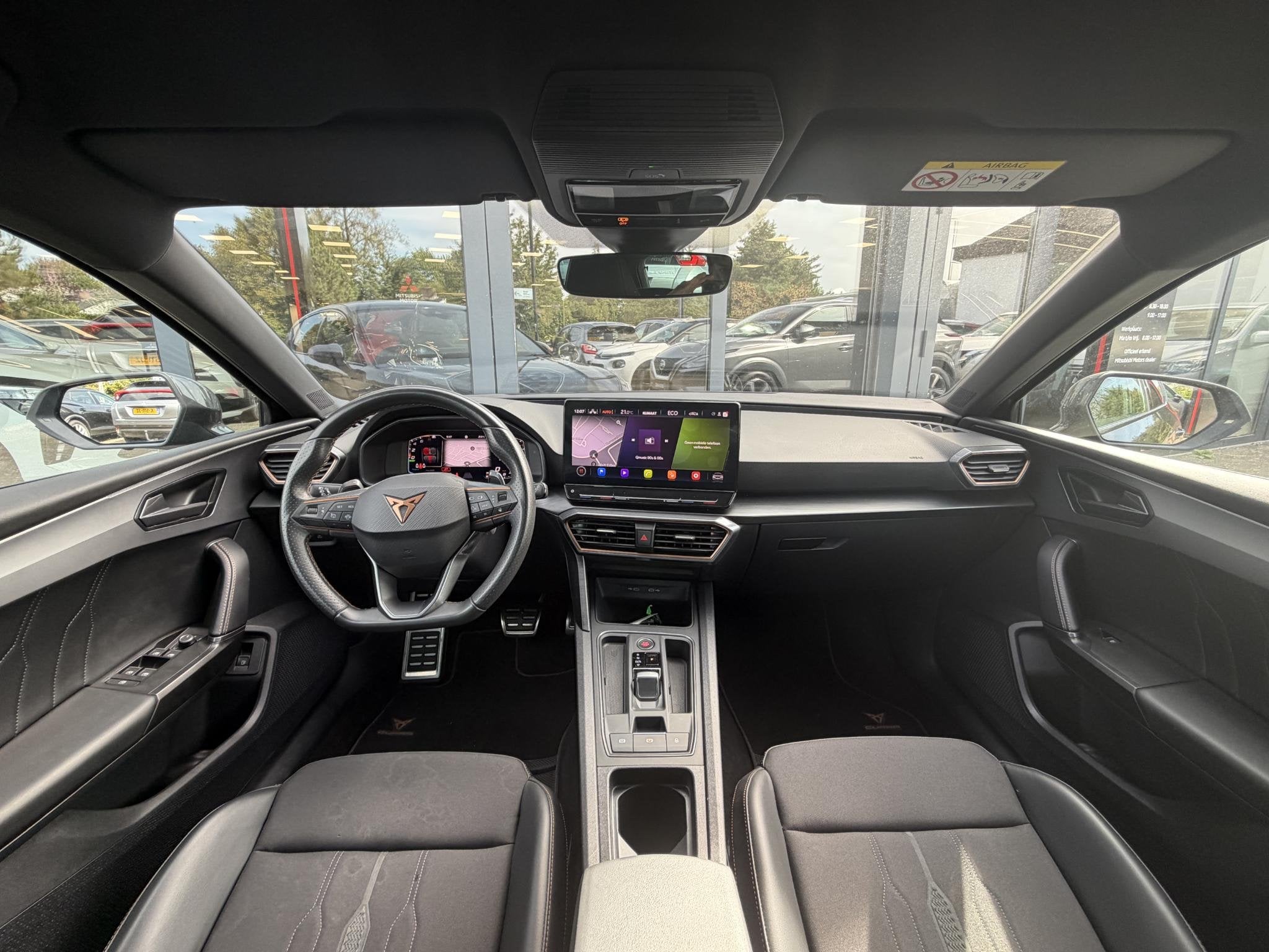 CUPRA Leon 1.4 e-Hybrid VZ Adrenaline | SOH 96% | Leer | Sto, Auto's, Gebruikt, 4 cilinders, Met garantie (alle), Leon