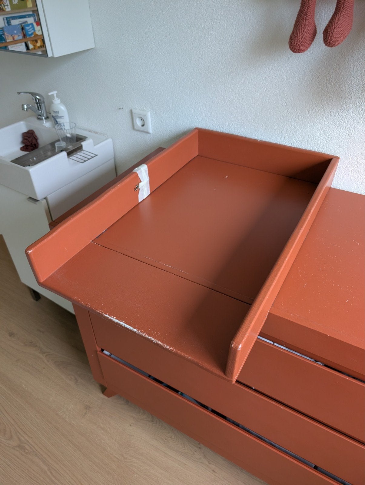 commodeblad commode verlenger opzetstuk incl kussen, Ophalen, 50 tot 70 cm, 90 tot 105 cm