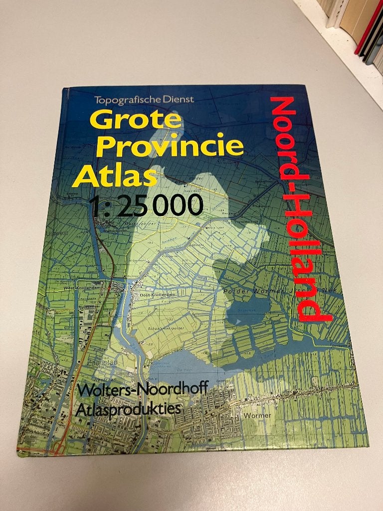 Grote Provincie Atlas Noord Holland, Gelezen, Overige atlassen, Ophalen of Verzenden, 1800 tot 2000