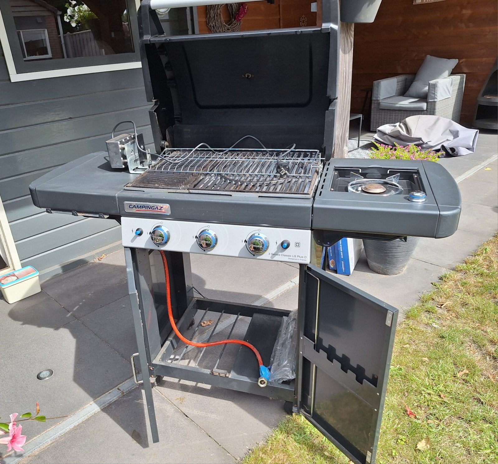 Campingaz 3 Series Classic LS Plus D BBQ met accessoires, Ophalen, Gebruikt, Campingaz