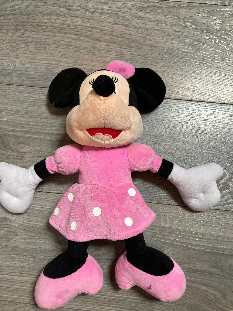 Grote Minnie mouse In jurk Disney knuffelbeer plush toy 45cm, Muis, Disney, Disney, Ophalen of Verzenden