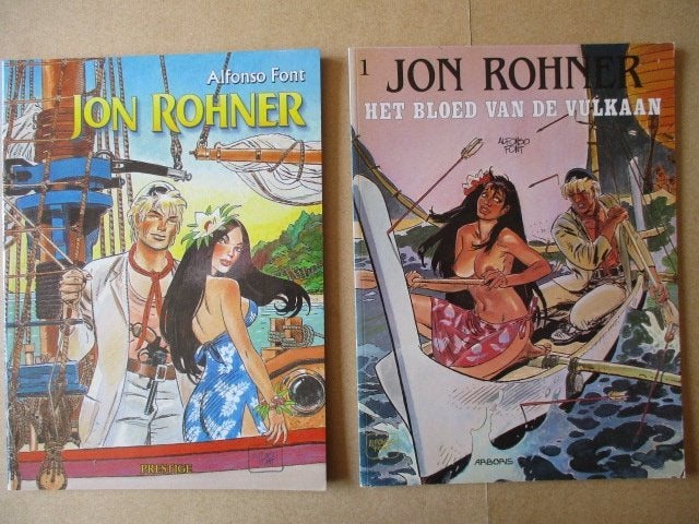w0145 jon rohner 3x, Meerdere stripboeken, Ophalen, Gelezen