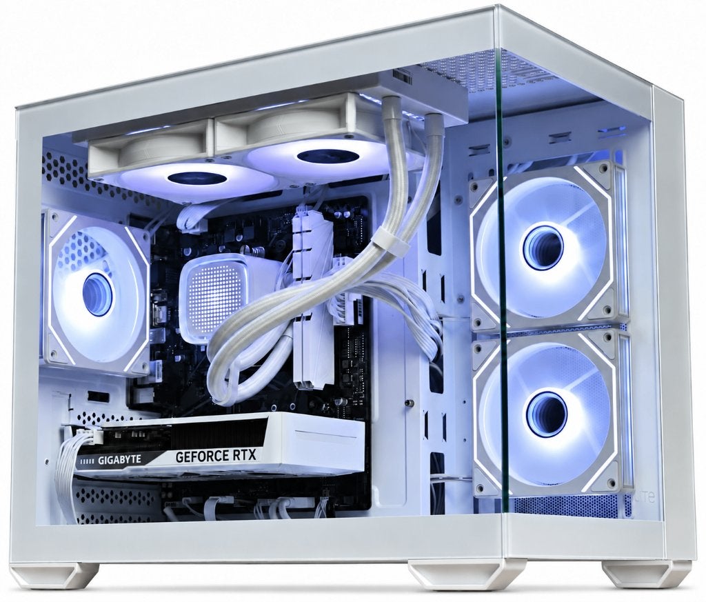 Gaming PC Wit Ryzen 7 5700X, 32GB RAM, RTX 5060 ti, 1TB SSD, 32 GB, Custom Build, Nieuw, Ophalen of Verzenden