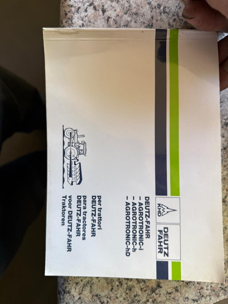 Handleiding voor deutz fahr agrotronic i/h/hd, Ophalen of Verzenden, Gelezen