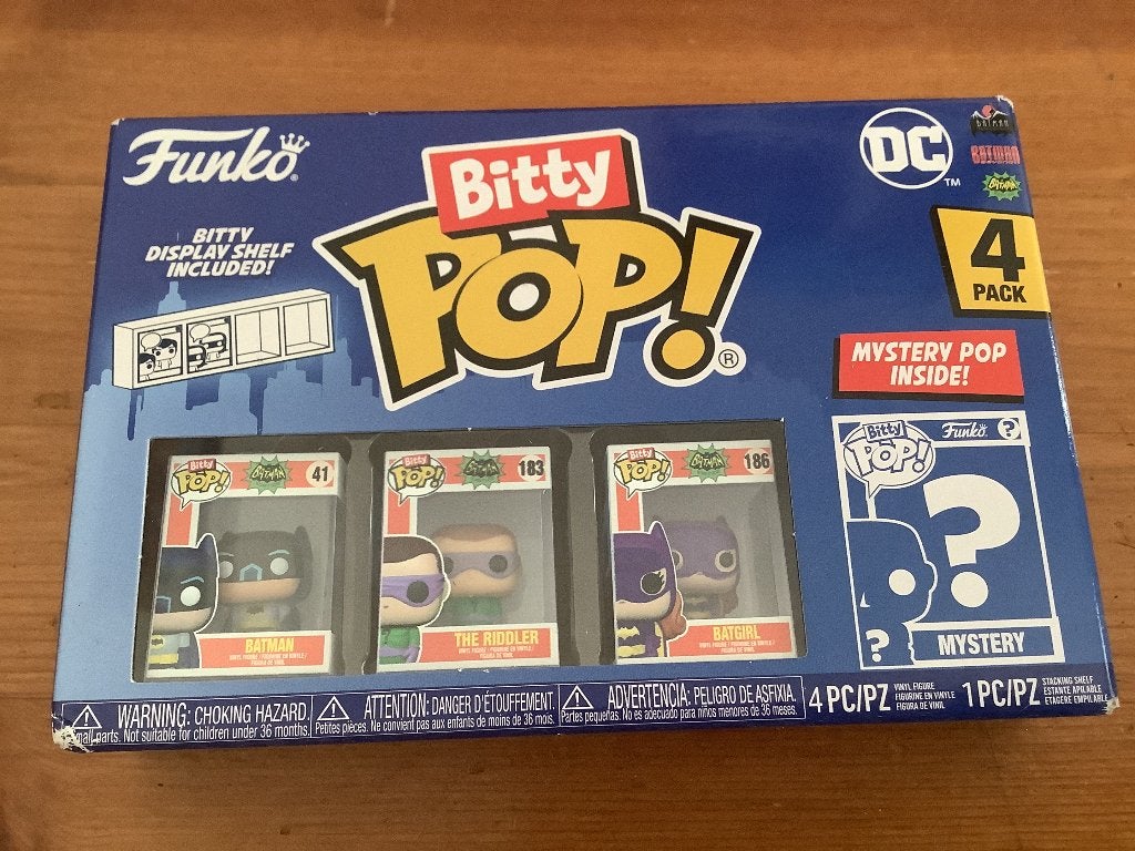 Funko Bitty Pop set van 4 Batman.1 mystery. Nieuw, Verzamelen, Ophalen of Verzenden, Nieuw