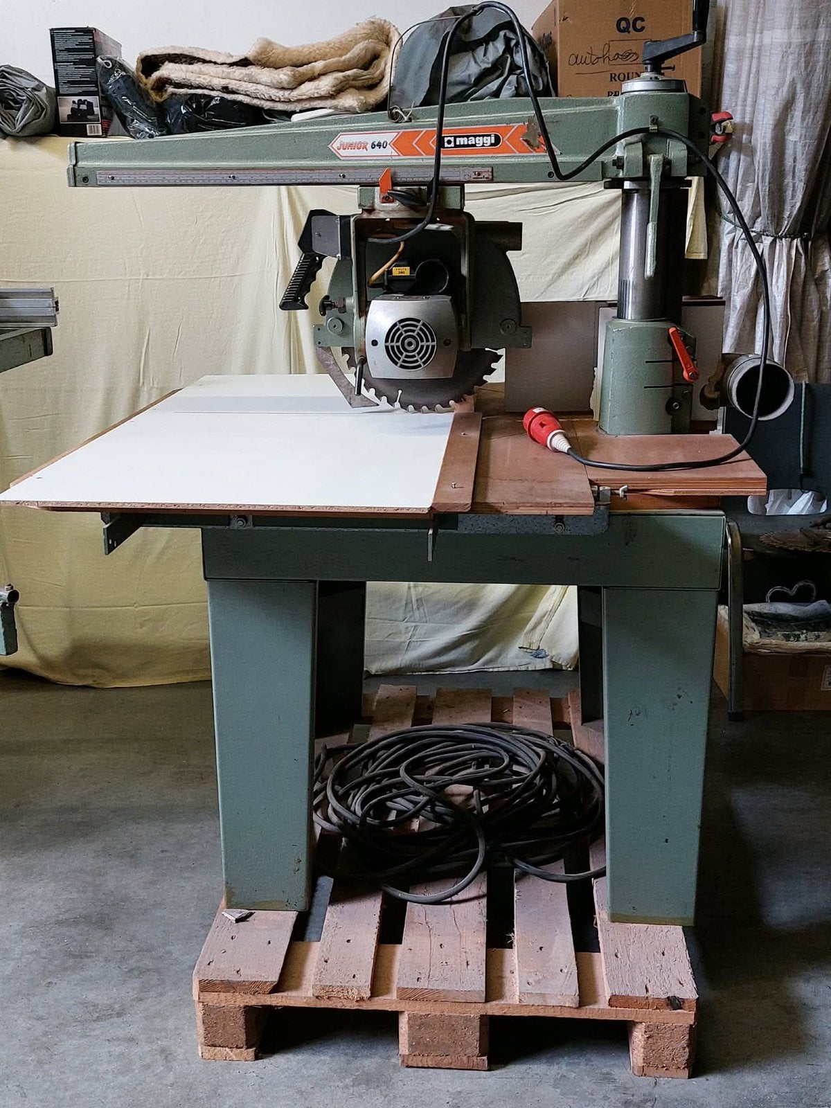 Maggi junior 640 afkortzaag, Ophalen, Gebruikt, Afkortzaag, 30 tot 70 mm
