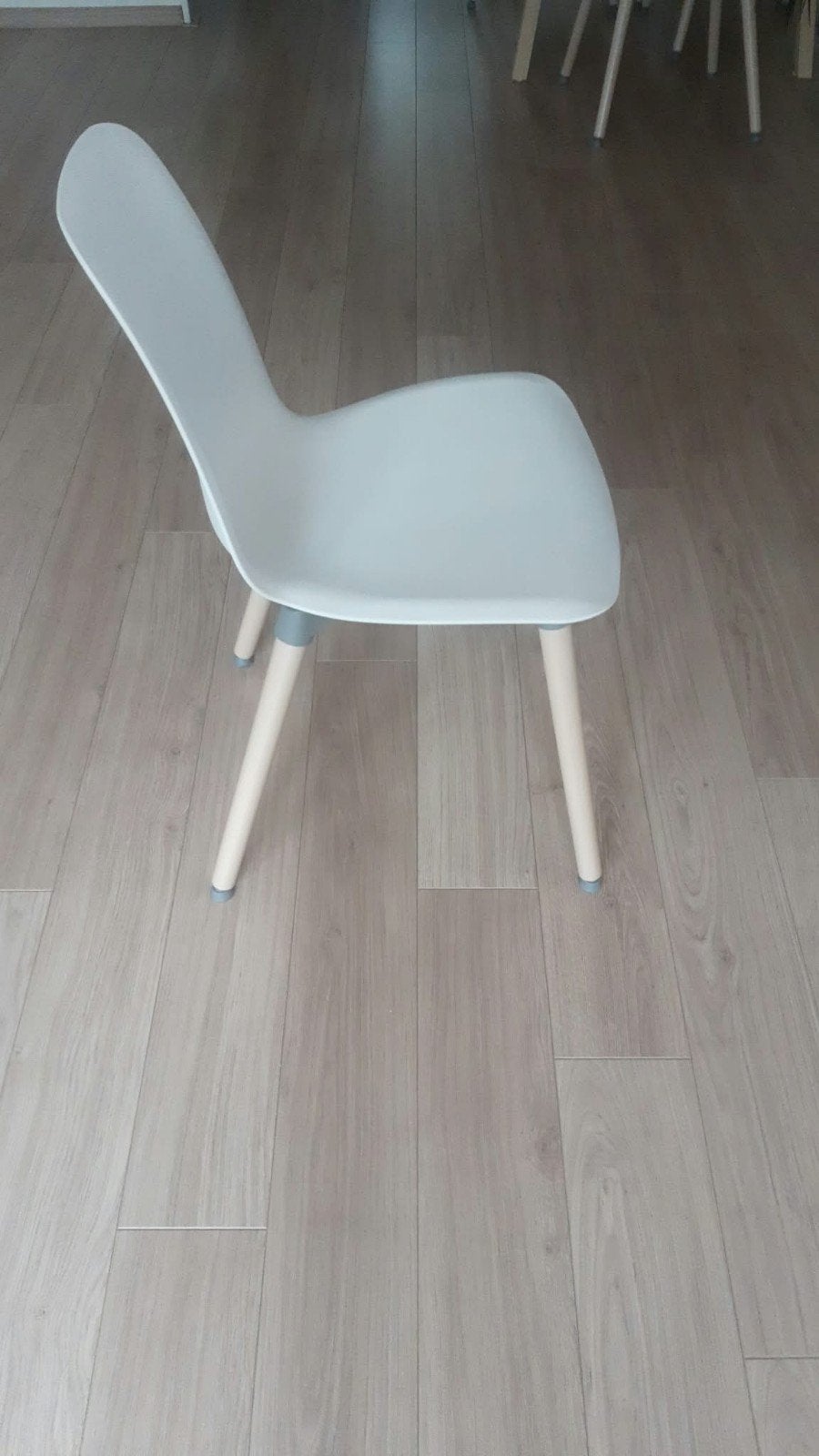 4x IKEA LEIFARNE stoel - Wit met houten poten, Hout, Gebruikt, Modern, Scandinavisch, Wit