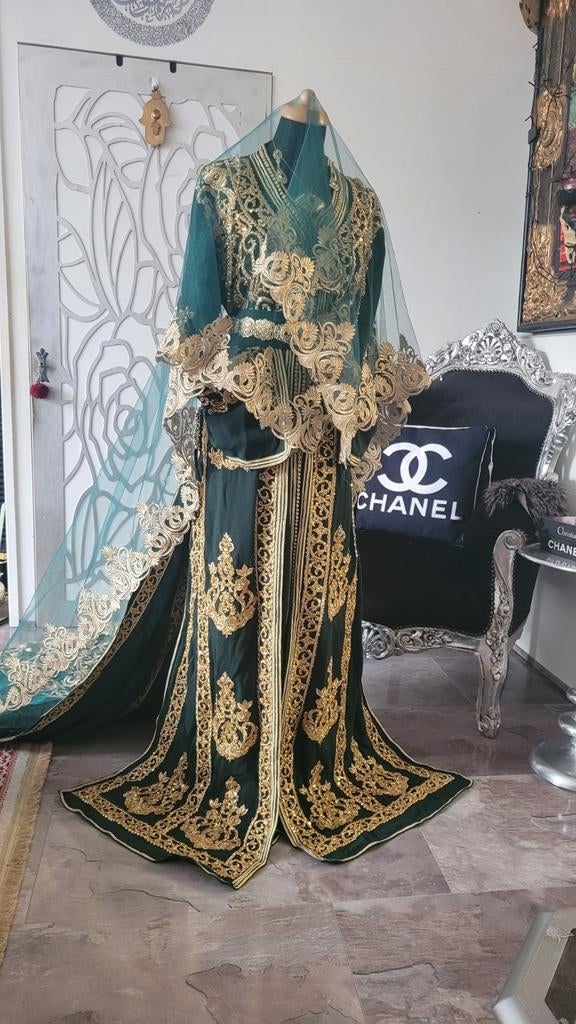 Marokkaanse takchita avond jurk voor hana te koop is, Ophalen of Verzenden, Nieuw, Blauw, Overige typen