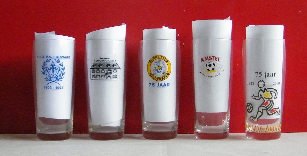 Amstel Bier Glazen -8-, Verzamelen, Biermerken, Ophalen, Zo goed als nieuw, Glas of Glazen, Amstel