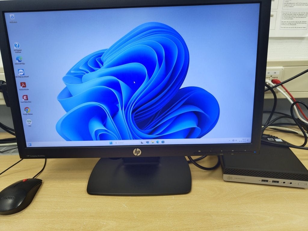 HP Compaq LE2202x 21,5" Full HD LED Monitor, Computers en Software, Ophalen, Gebruikt, Kantelbaar, Full HD