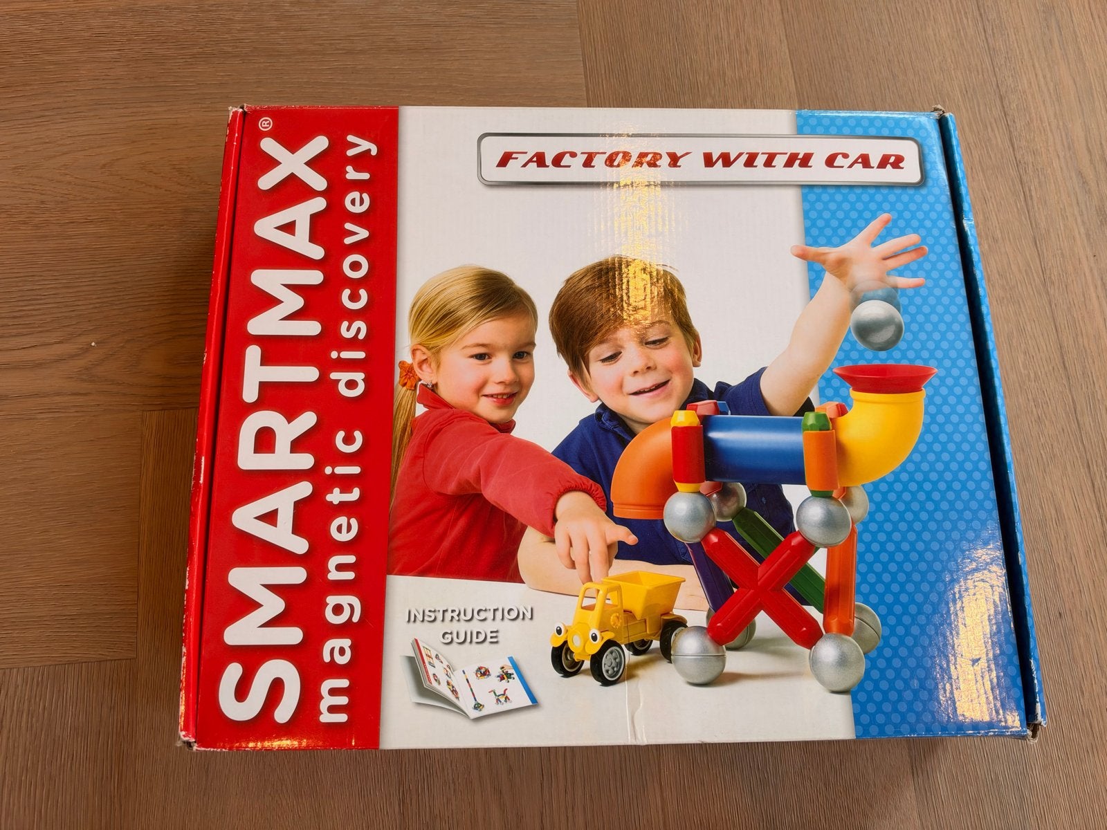 Smartmax Factory met Auto - Magnetisch Constructiespeelgoed, Ophalen of Verzenden, Zo goed als nieuw, Overige merken