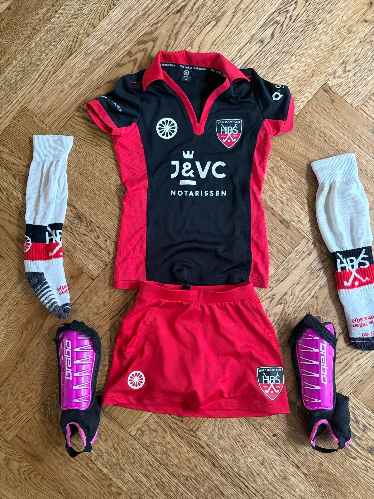 HBS Hockey Wedstrijdkleding Maat 128 Meisje, Ophalen of Verzenden, Gebruikt, Meisje