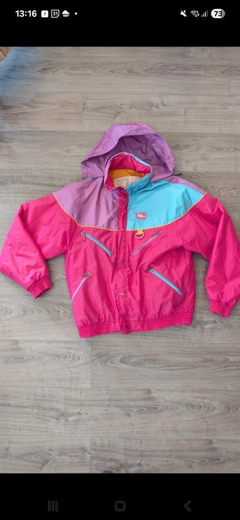 Vrolijke retro ski jas - Maat L/XL, Style France, Maat 42/44 (L), Ophalen of Verzenden, Jack