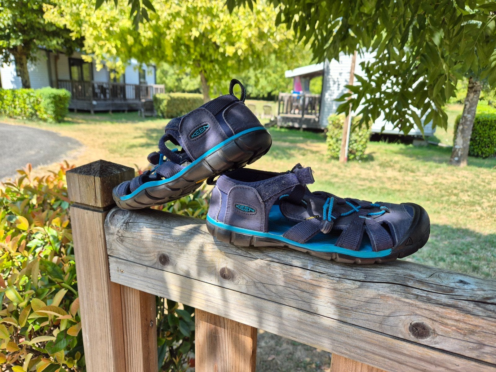 Keen Seacamp II CNX sandalen - maat 37, Blauw, Keen, Zo goed als nieuw, Sandalen of Muiltjes