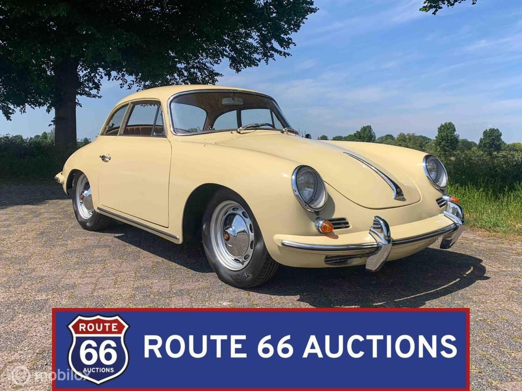 Porsche 356B Karmann Coupe | 1961 | Route 66 Auctions, Auto's, Overige carrosserieën, Zwart, Bedrijf, Porsche