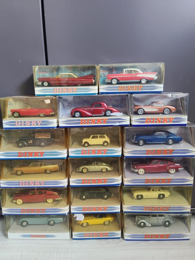 Dinky Toys Matchbox Collectie - Diverse Klassieke Auto's, Overige merken, Gebruikt, 1:50 of kleiner, Auto