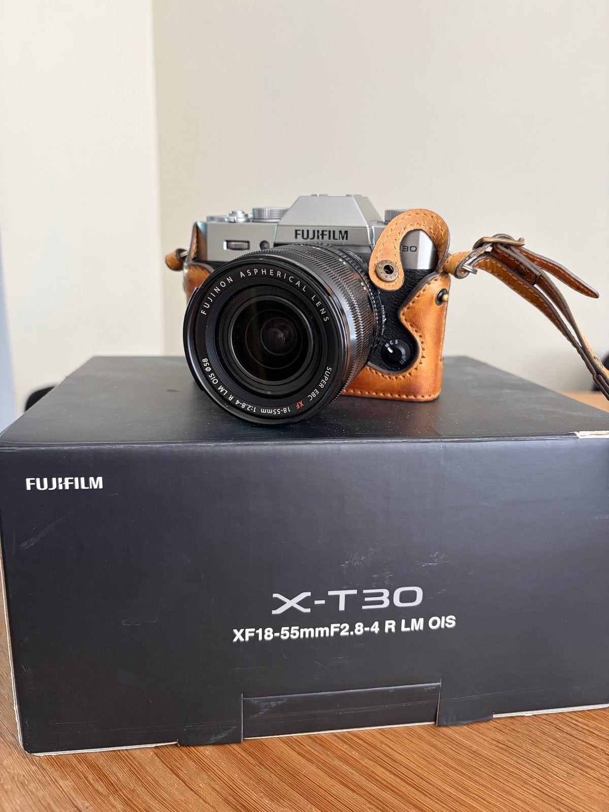 Fujifilm X-T30 met XF18-55mmF2.8-4 R LM OIS lens, Ophalen, Beeldstabilisatie, Zo goed als nieuw, Fujifilm