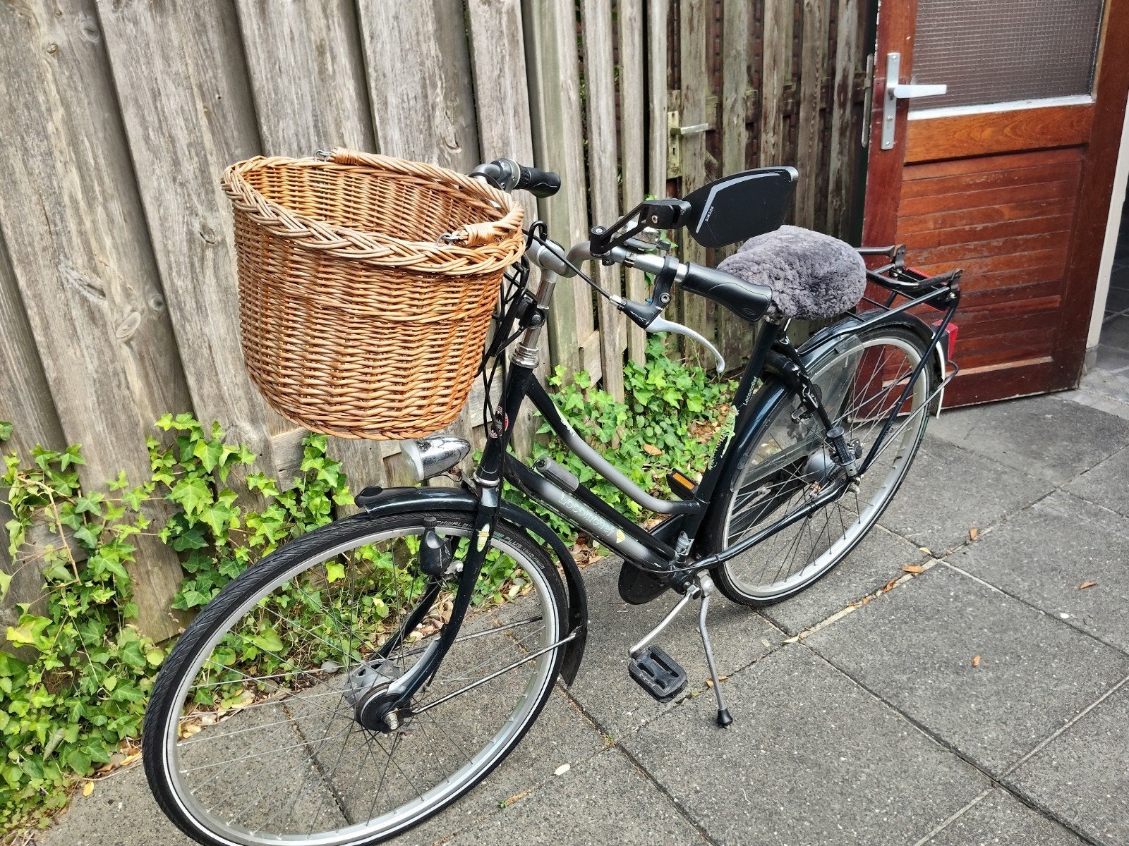 Damesfiets met lage instap en mandje, Velgrem, Ophalen, Overige merken, 53 tot 56 cm