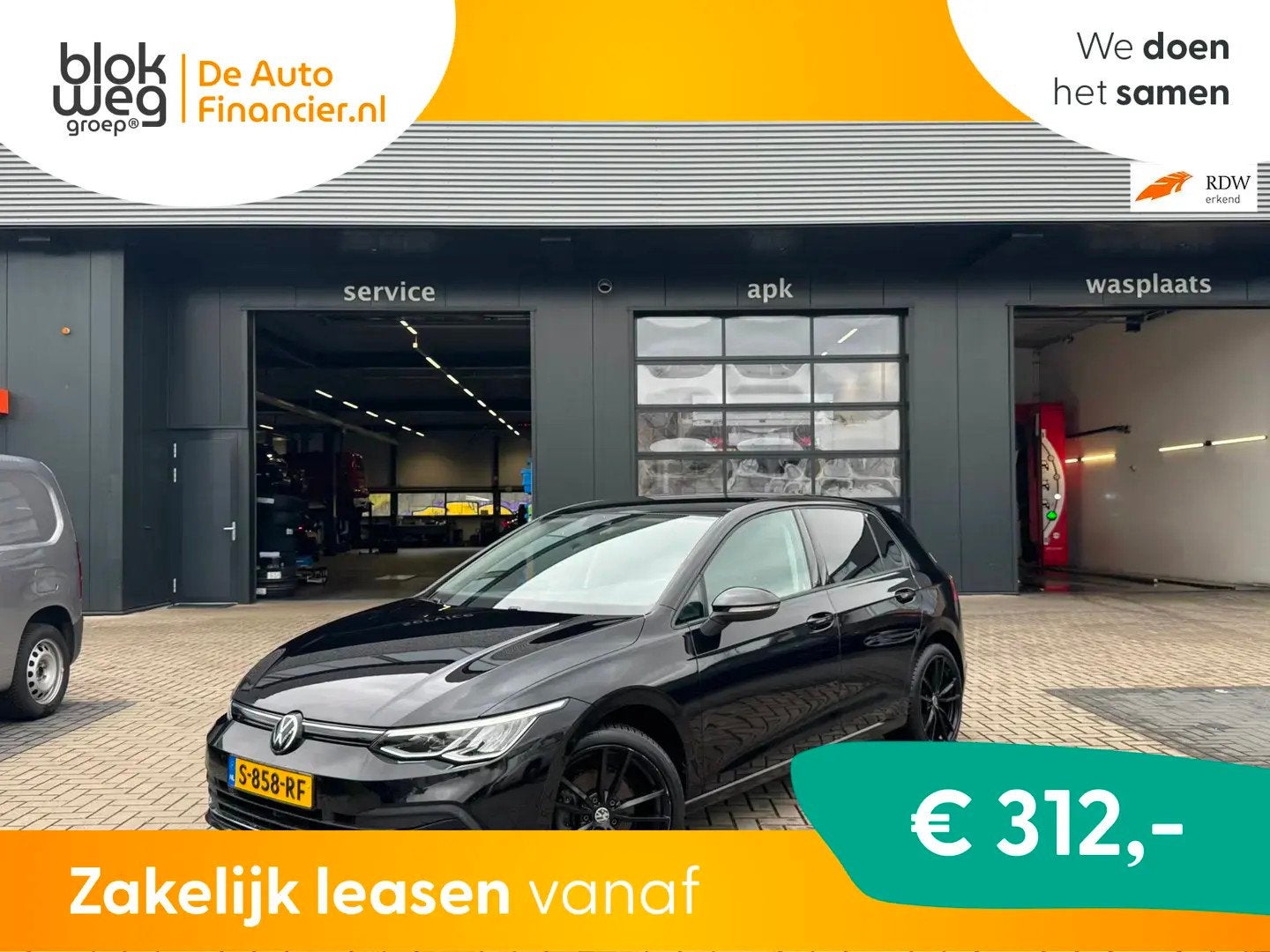 Volkswagen Golf 1.5 TSI Style | ALL-SEASON BAND € 18.950,0, 4 cilinders, 150 pk, Zwart, Bedrijf