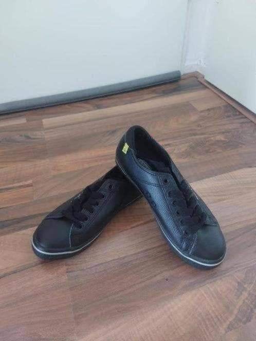 Zwarte leren schoenen Paola van Oxypas, Maat 38, Kleding | Dames, Ophalen of Verzenden, Zo goed als nieuw, Zwart