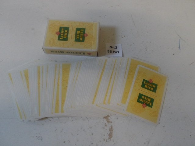 Leeuw bier speelkaarten (nr.2) 55-Krt, Verzamelen, Biermerken, Nieuw, Overige typen, Leeuw, Ophalen of Verzenden