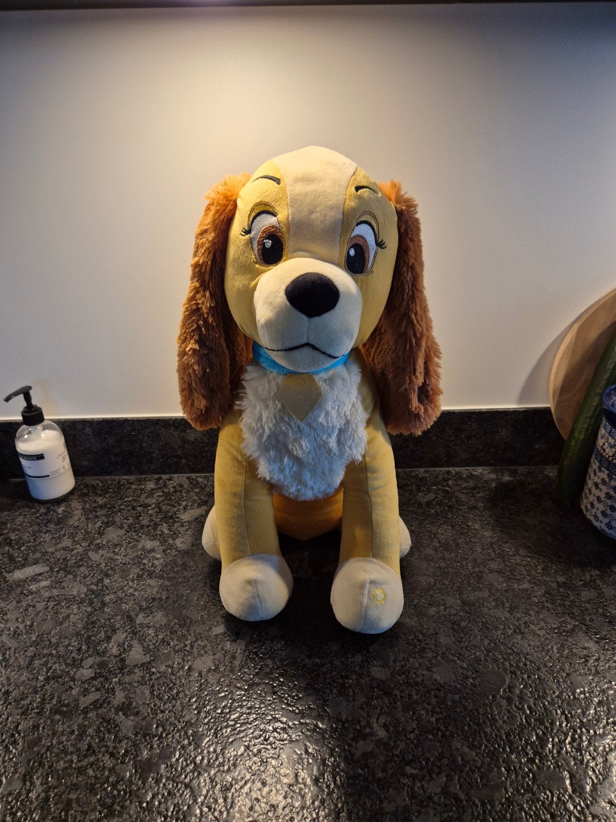 Disney - Knuffel Lady 50 cm als nieuw!, Ophalen, Zo goed als nieuw, Overige typen