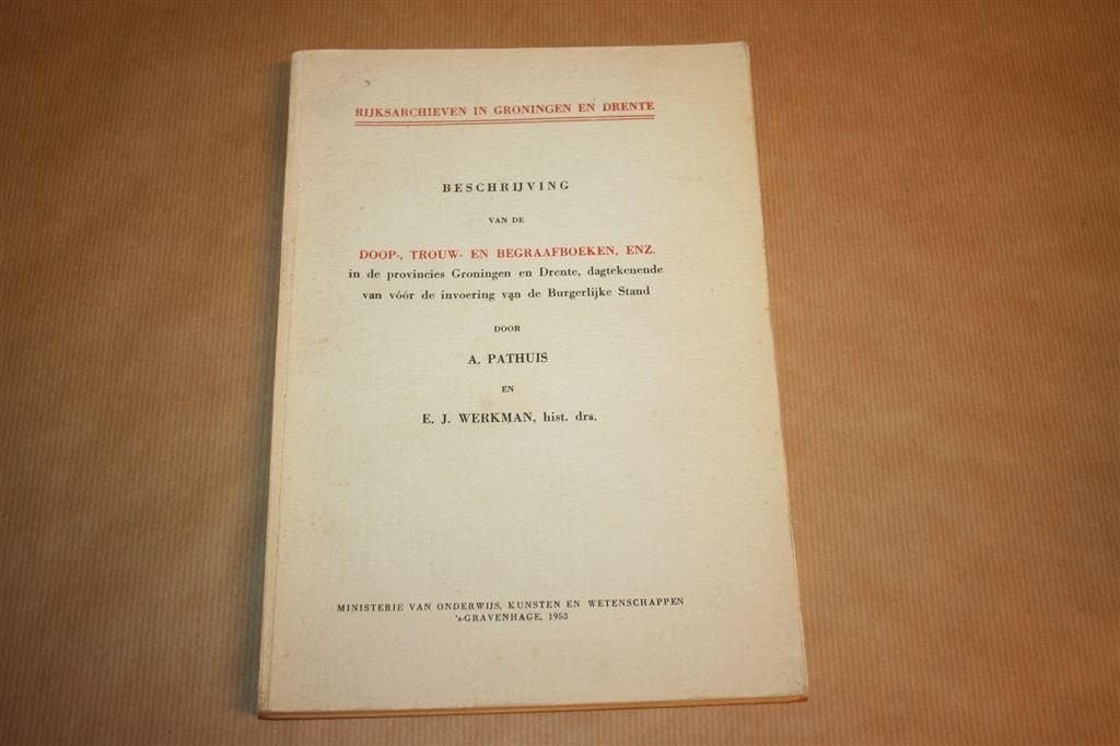 Beschrijving van de doop-, trouw-en begraafboeken, enz...., Ophalen of Verzenden, Gelezen