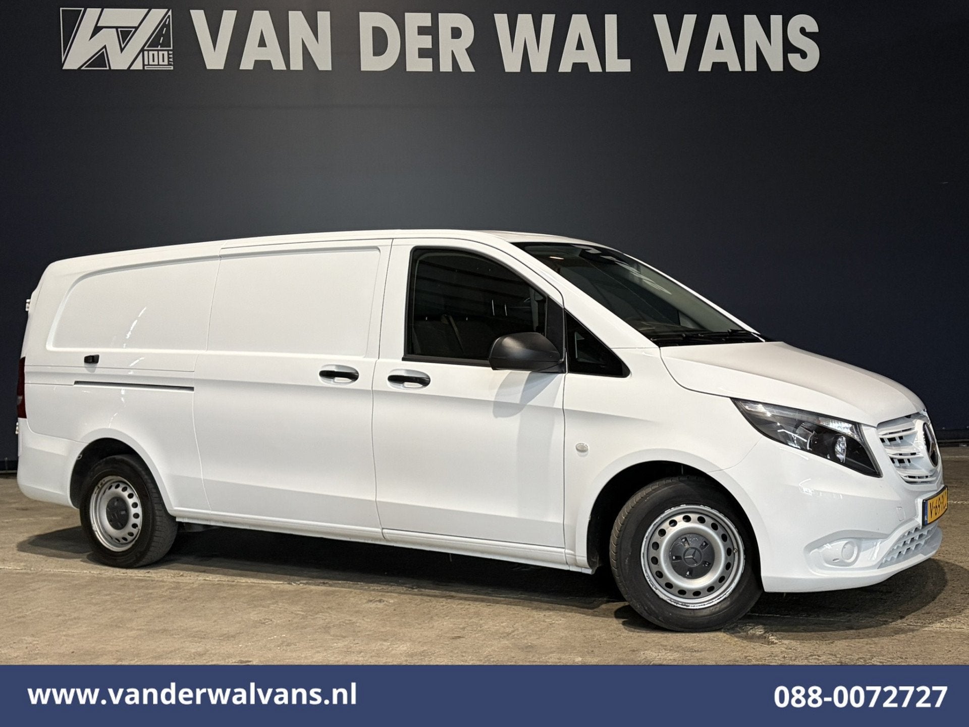 Mercedes-Benz Vito 116 CDI 163pk L3H1 Euro6 Airco | Camera |, 13 km/l, Gebruikt, 4 cilinders, Wit