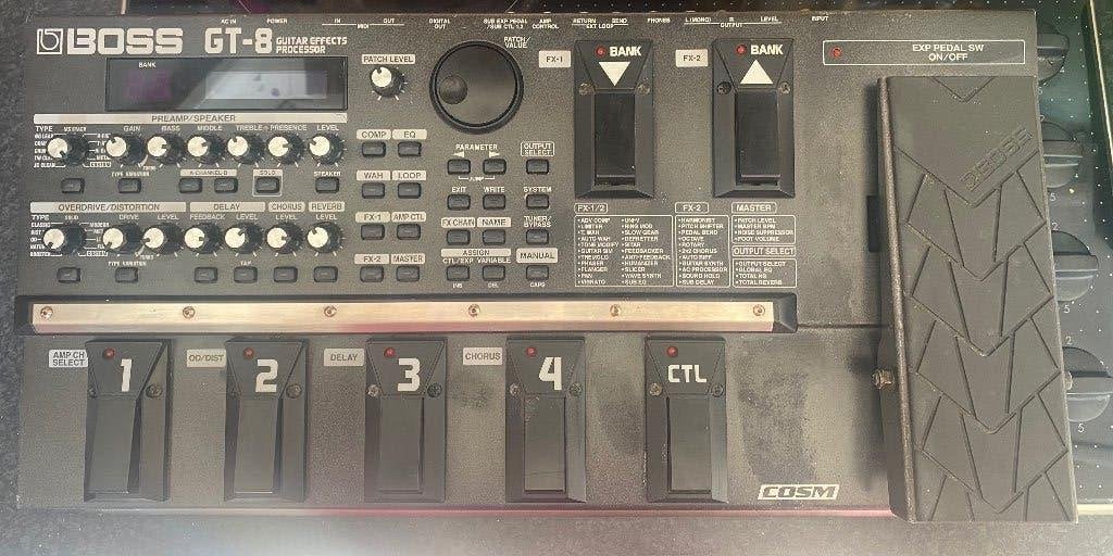 BOSS GT-8 Guitar Multi Effects Pedal Processor, Ophalen, Gebruikt, Delay of Echo