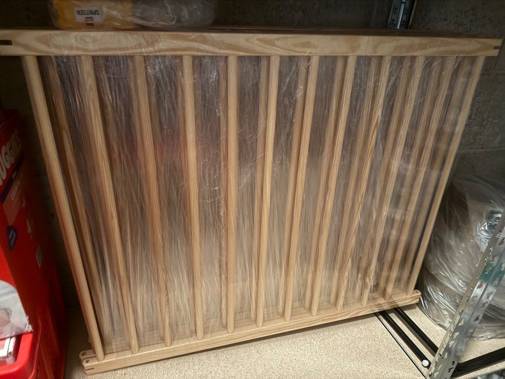 Large Wooden Baby Playpen / Safety Fence with Gate – 7.32 m, Kinderen en Baby's, Boxen, Ophalen, Gebruikt, Vierkant