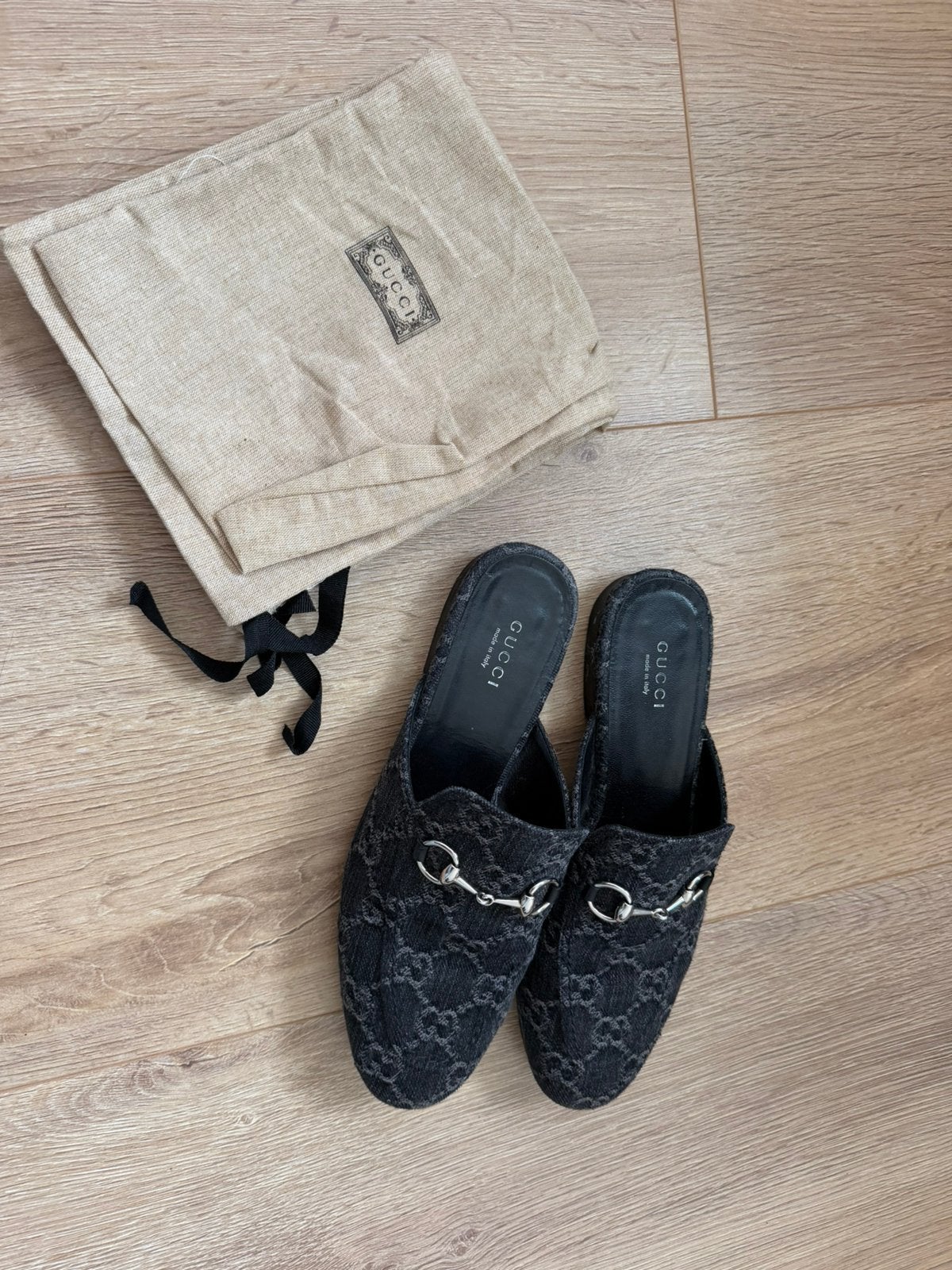 Gucci loafer 36 denim, Kinderen en Baby's, Ophalen of Verzenden, Zo goed als nieuw, Kinderwagen of Buggy