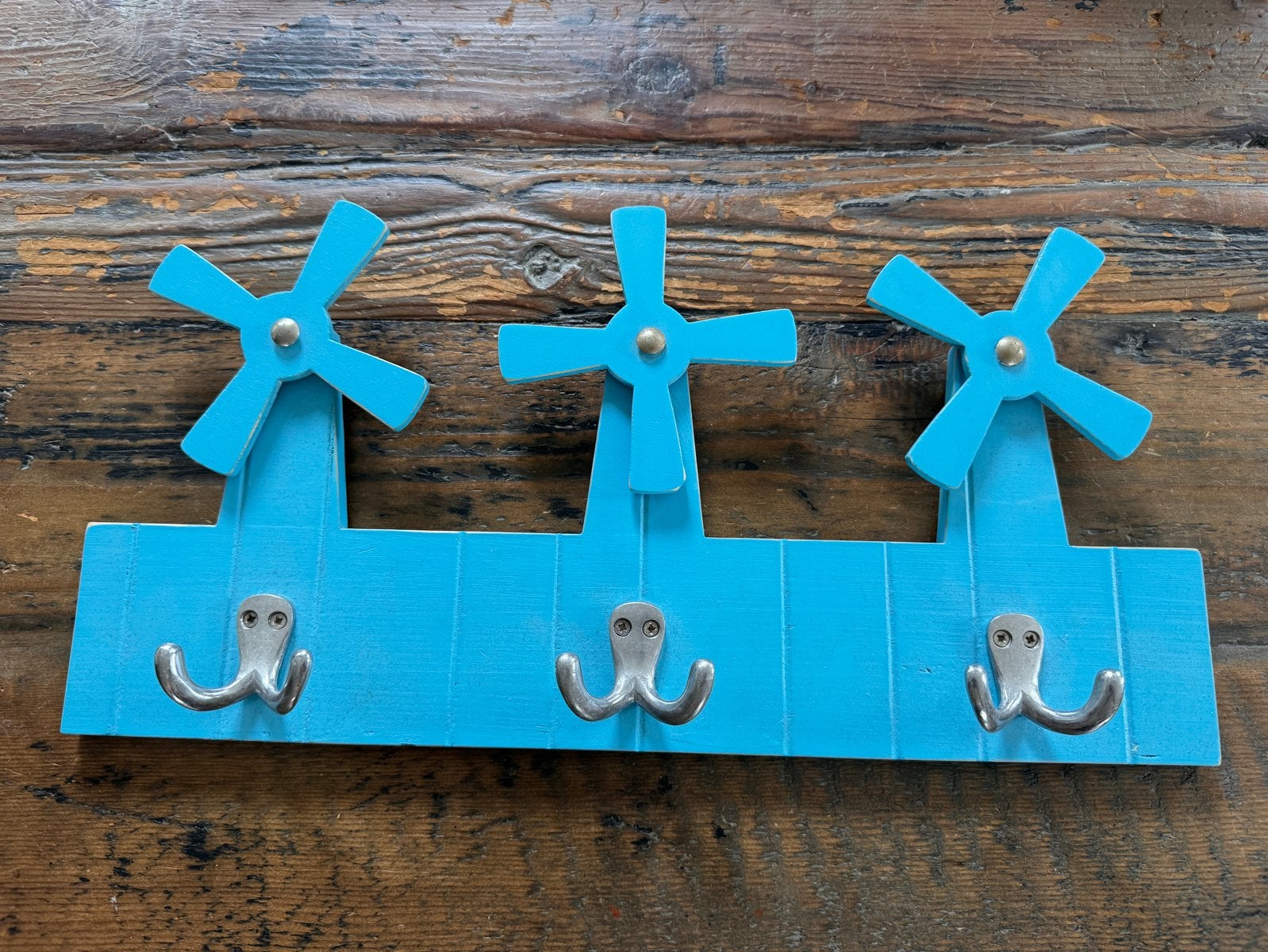 Leuke Lief! Lifestyle Kinderkapstok Blauw met Windmolens, Gebruikt, Ophalen of Verzenden, Minder dan 100 cm, Kinderkapstok