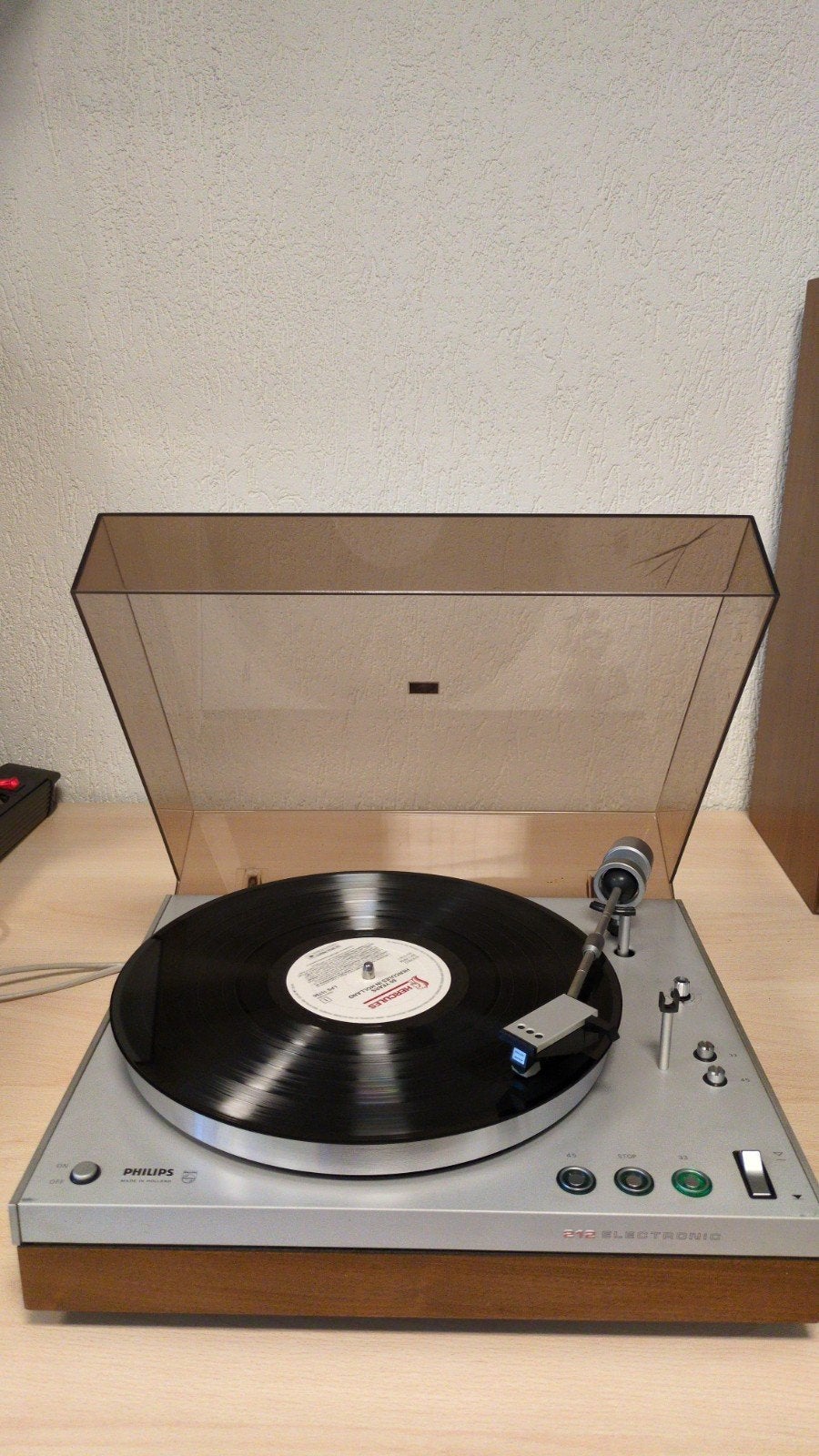 Philips GA212 platenspeler gereviseerd, Audio, Tv en Foto, Platenspelers, Ophalen, Philips, Refurbished, Pitch-regelaar