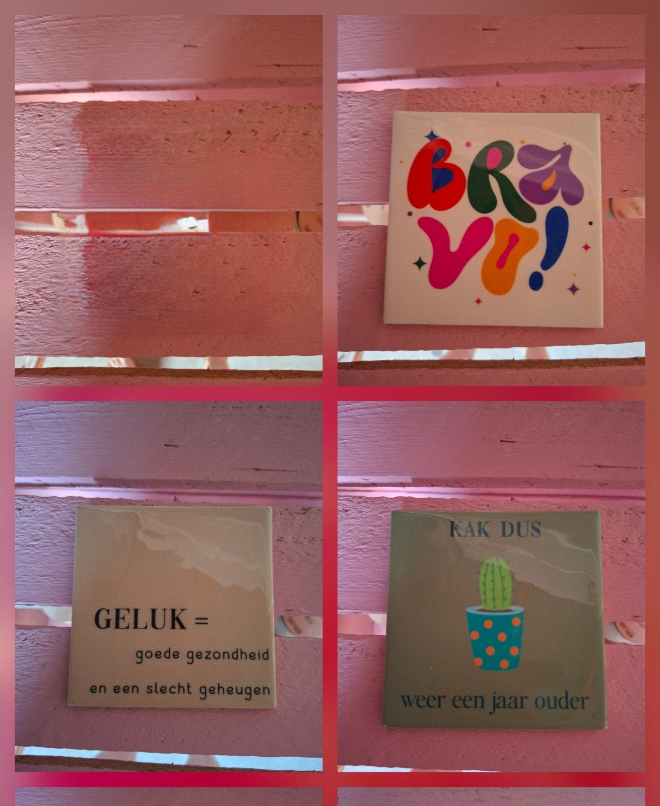 leuke tegeltjes met tekst, Ophalen of Verzenden, Nieuw