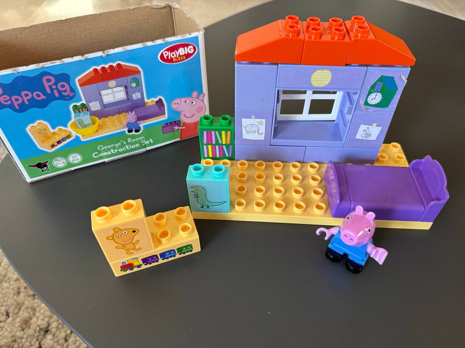 Peppa Pig George's Room Bouwset - PlayBIG Bloxx, Ophalen of Verzenden, Zo goed als nieuw, Overige merken