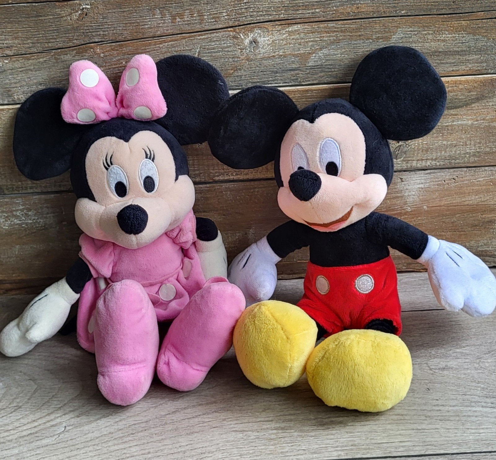 Mickey en Minnie Mouse knuffels - Disney, Disney, Overige typen, Ophalen of Verzenden, Middelgroot (20 tot 80 cm)