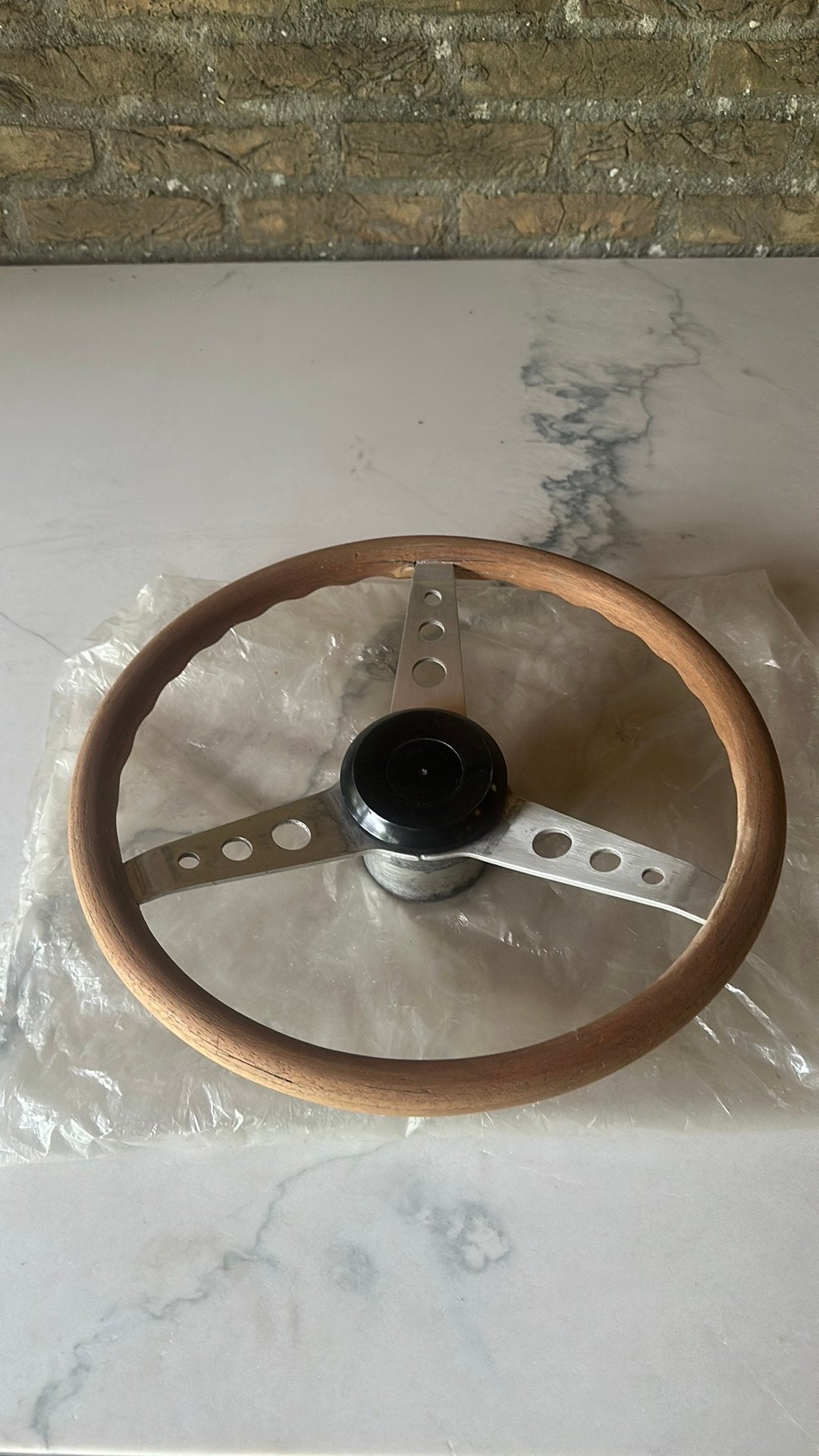 Teak Houten Stuurwiel voor Boot - Klassiek Design, Ophalen of Verzenden, Gebruikt