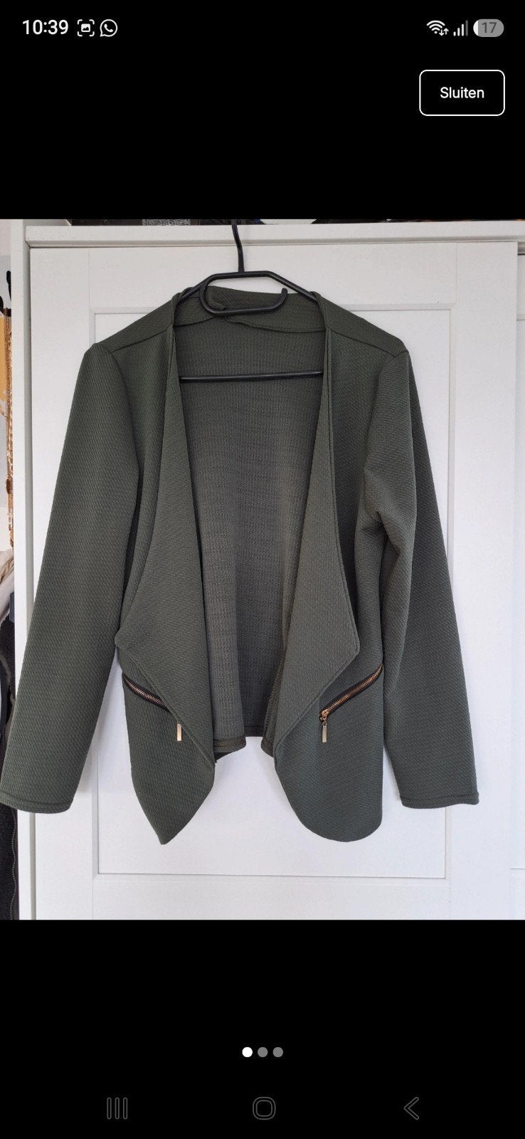 Groene blazer, Ophalen of Verzenden, Zo goed als nieuw, Jasje, Maat 36 (S)