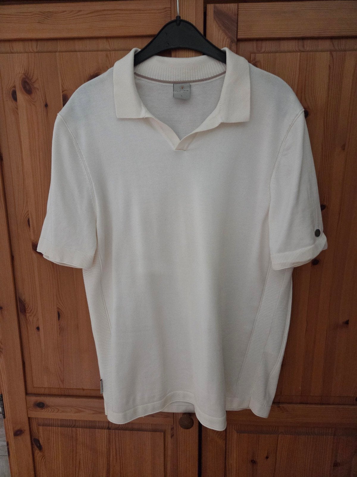 Cast Iron Polo Shirt - Maat L, Maat 52/54 (L), Wit, Ophalen of Verzenden, Zo goed als nieuw