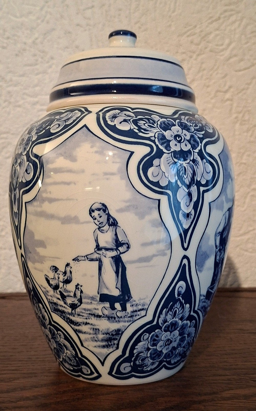 Delfts Blauwe pot, Regina, met certificaat, Ophalen