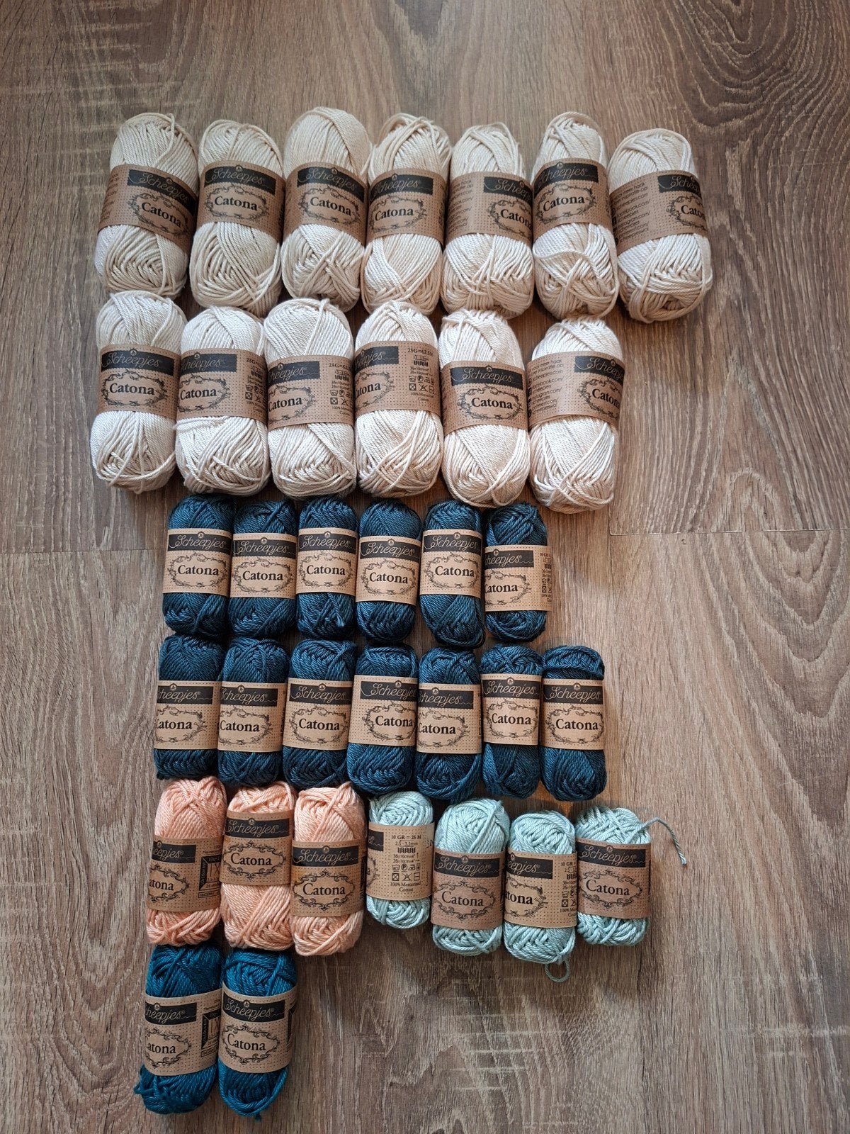 Scheepjes Catona (mix van 35)nieuw., Ophalen of Verzenden, Nieuw, Breien of Haken, Wol of Garen