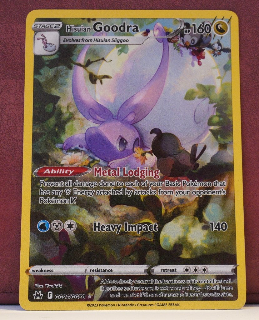 Hisuian Goodra Gallery Art GG21/GG70 Crown Zenith Pokémon, Hobby en Vrije tijd, Verzamelkaartspellen | Pokémon, Ophalen of Verzenden