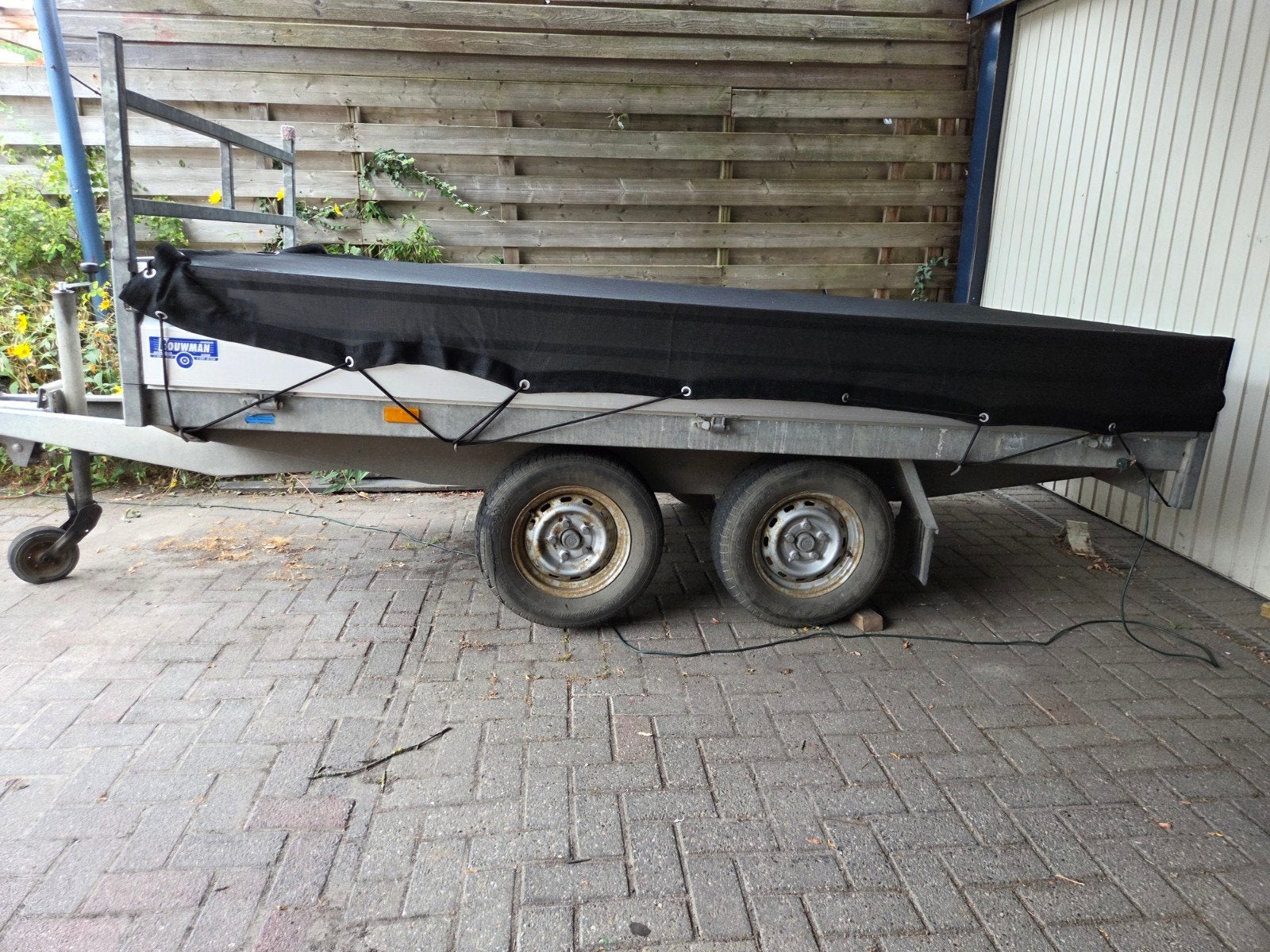 Hapert plateauwagen 335x 180, Ophalen, Zo goed als nieuw