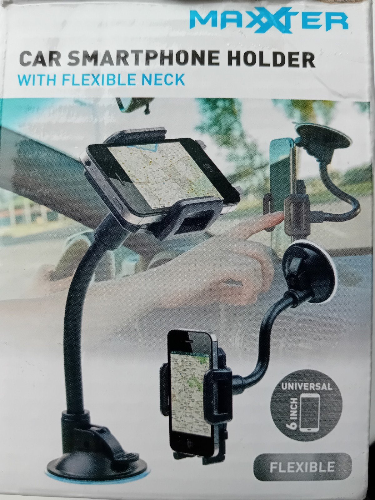 Telefoonhouder met Flexibele Zwanenhals, Zuignap ( 6 Inch), Ophalen, Nieuw, Auto