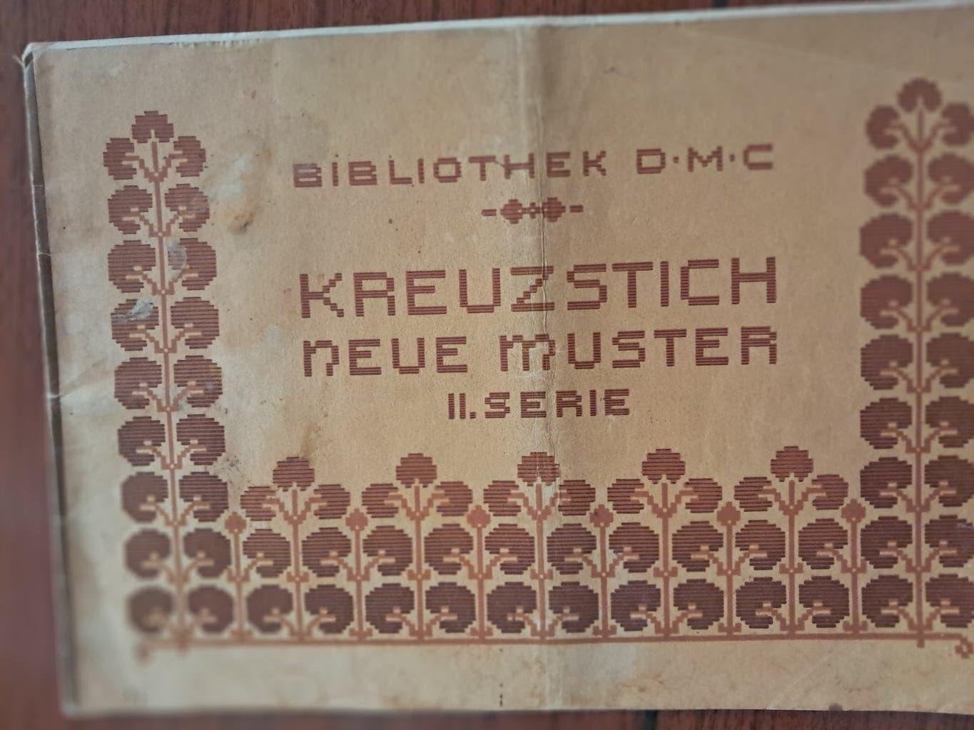 0ud borduurwerk DMC kruisteken, Hobby en Vrije tijd, Ophalen of Verzenden, Gebruikt, Handborduren, Patroon