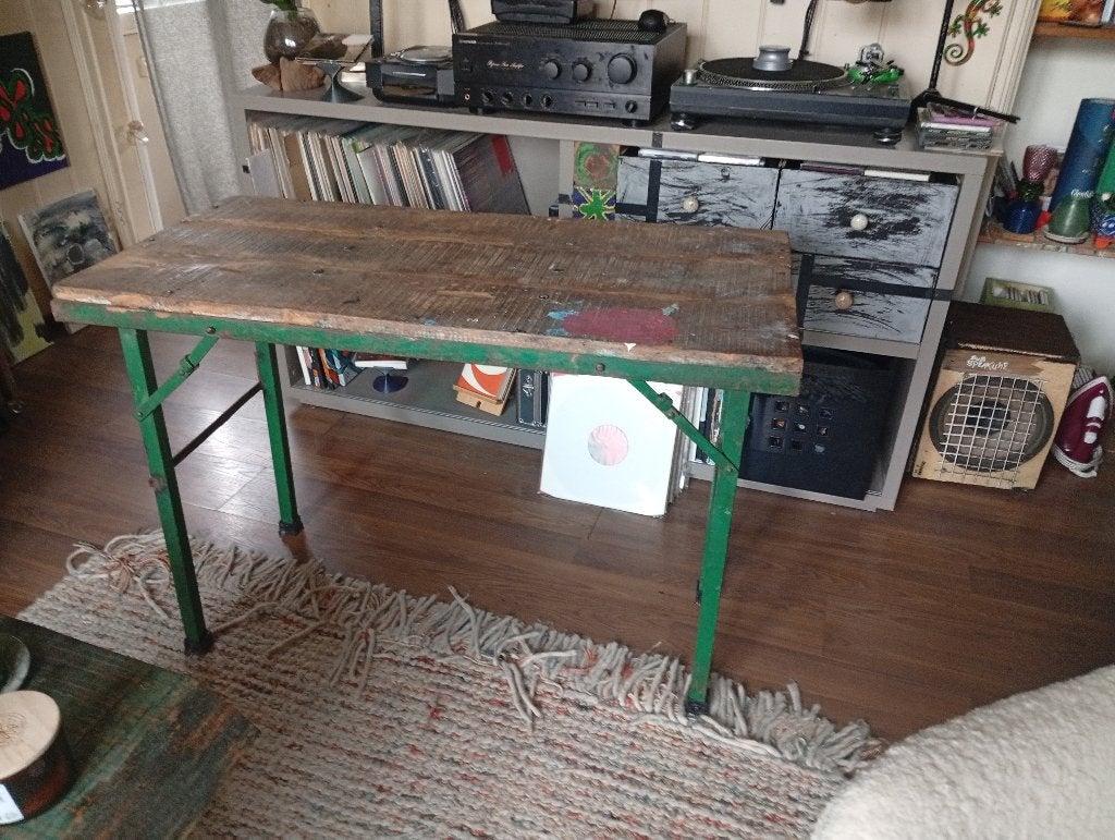 Prachtige inklapbare markttafel, Ophalen, Overige materialen, 100 tot 150 cm, Zo goed als nieuw