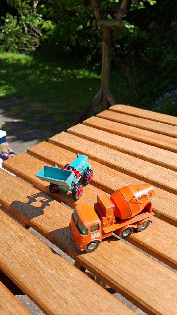 Matchbox cementwagen nr 13 en shovel, Ophalen of Verzenden, Auto's